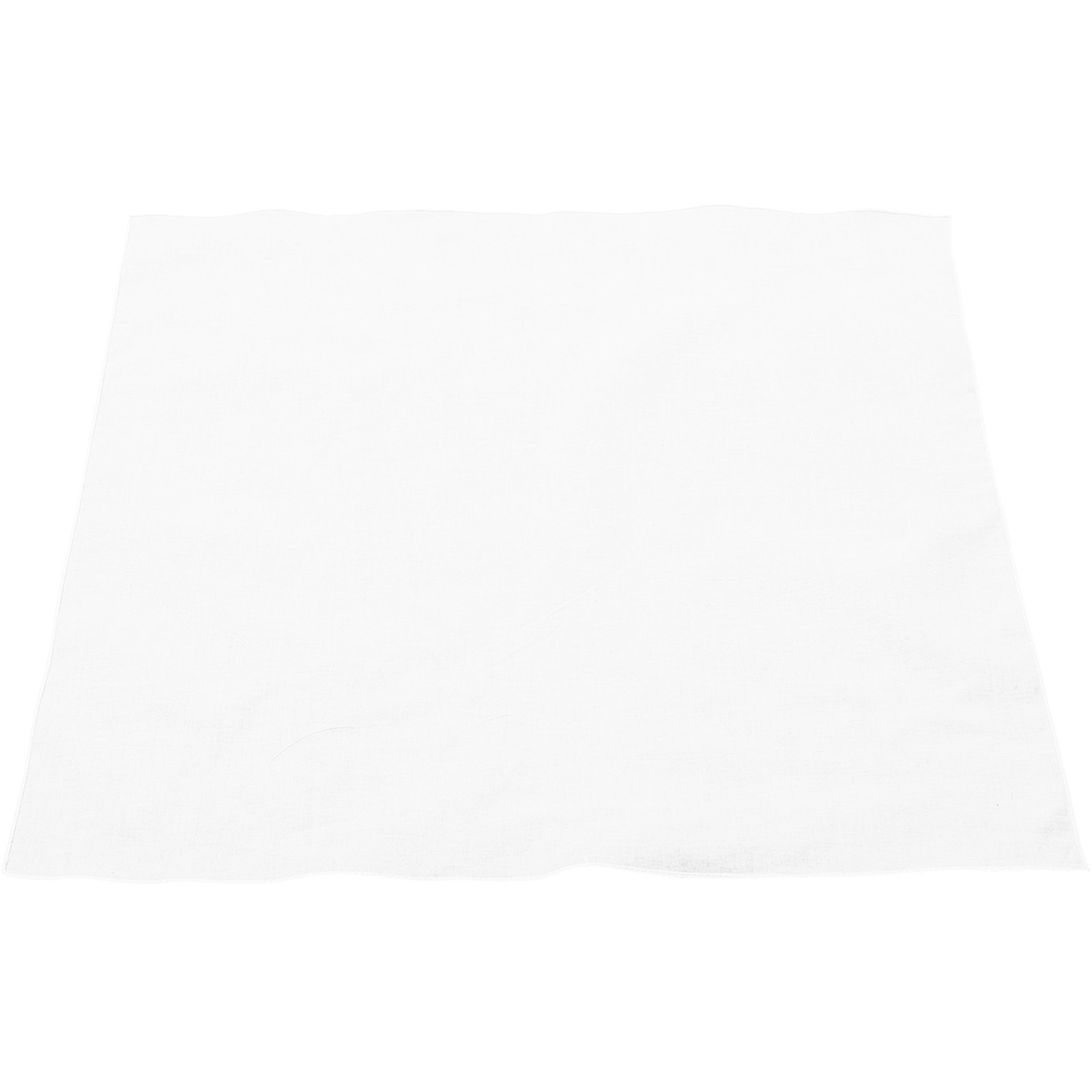 Bandana Blank White - Bandana carré en coton blanc vierge