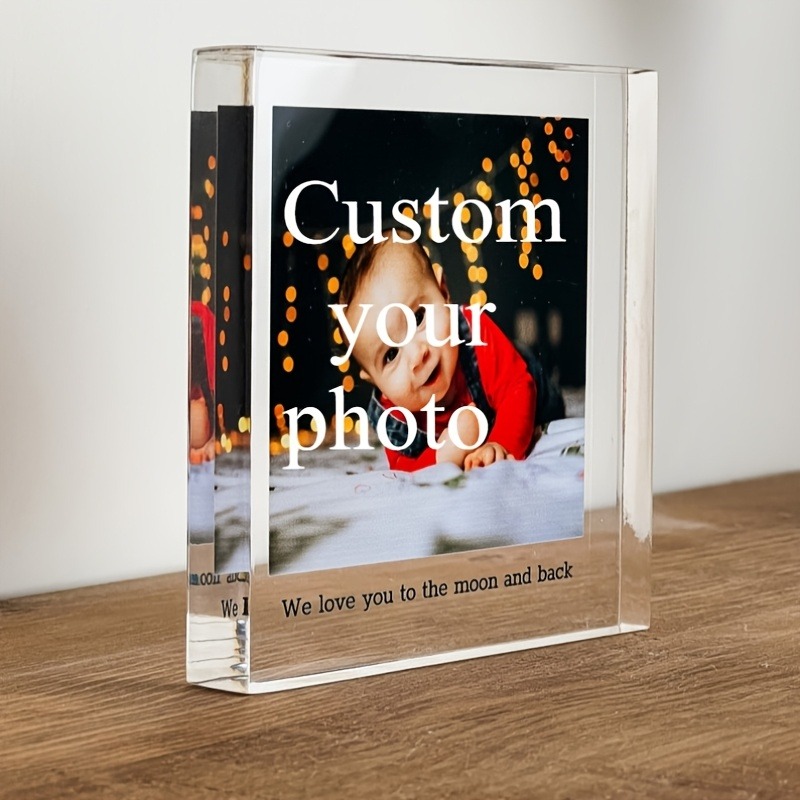 Photo Acrylic Block - Bloc photo personnalisé en acrylique plat