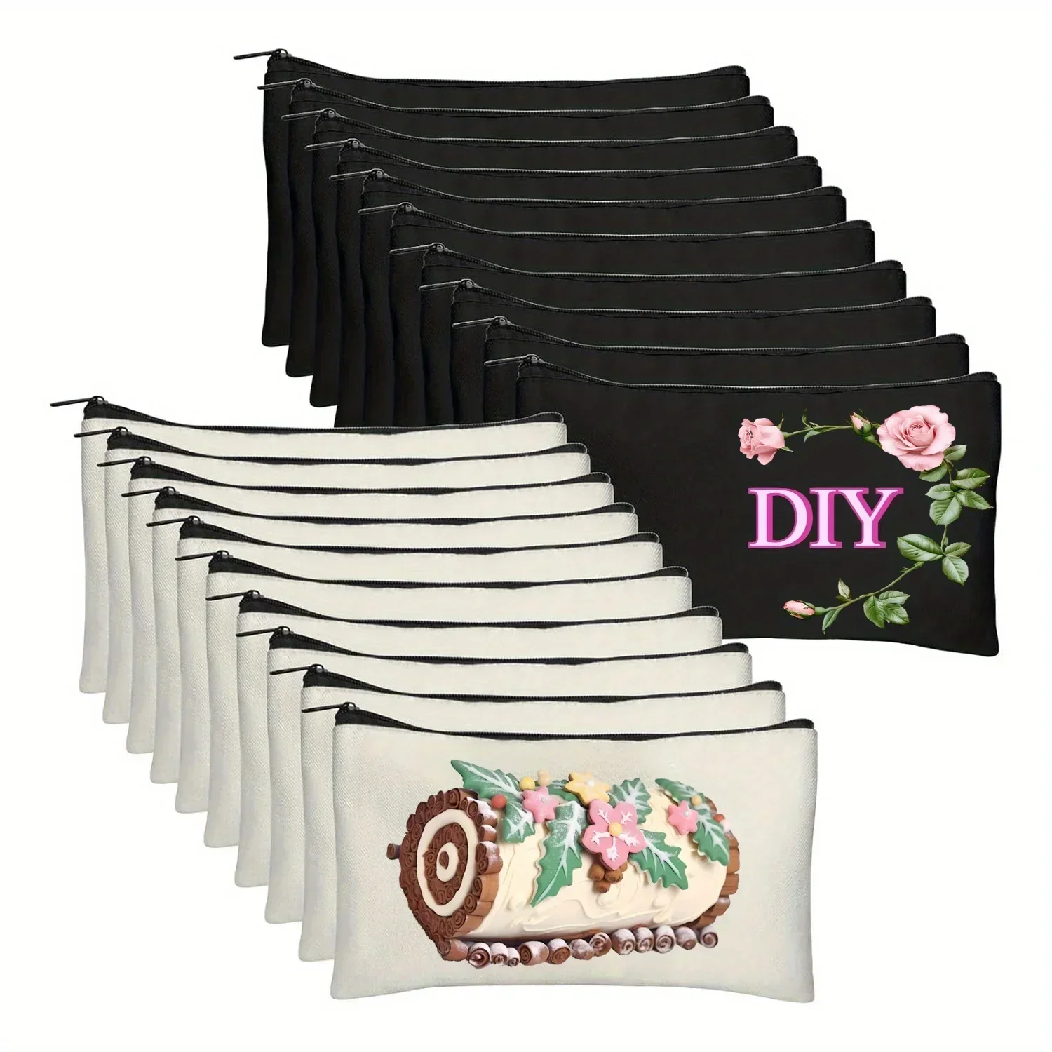Tote Bag Sublimation - 20 sacs de maquillage vierges par