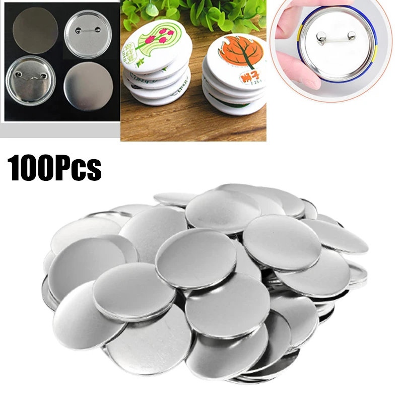 Button Badge Blank - Lot de 100 pièces de fabrication