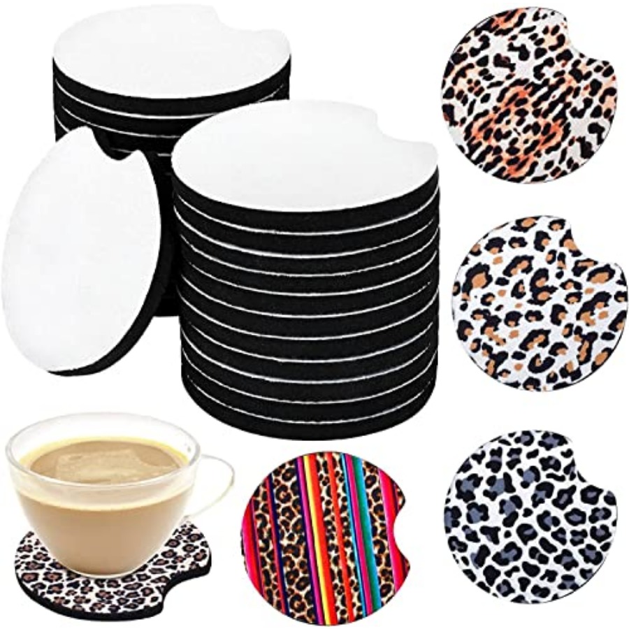 Coaster Sublimation Blank - 40 pièces de sous-verres vierges pour