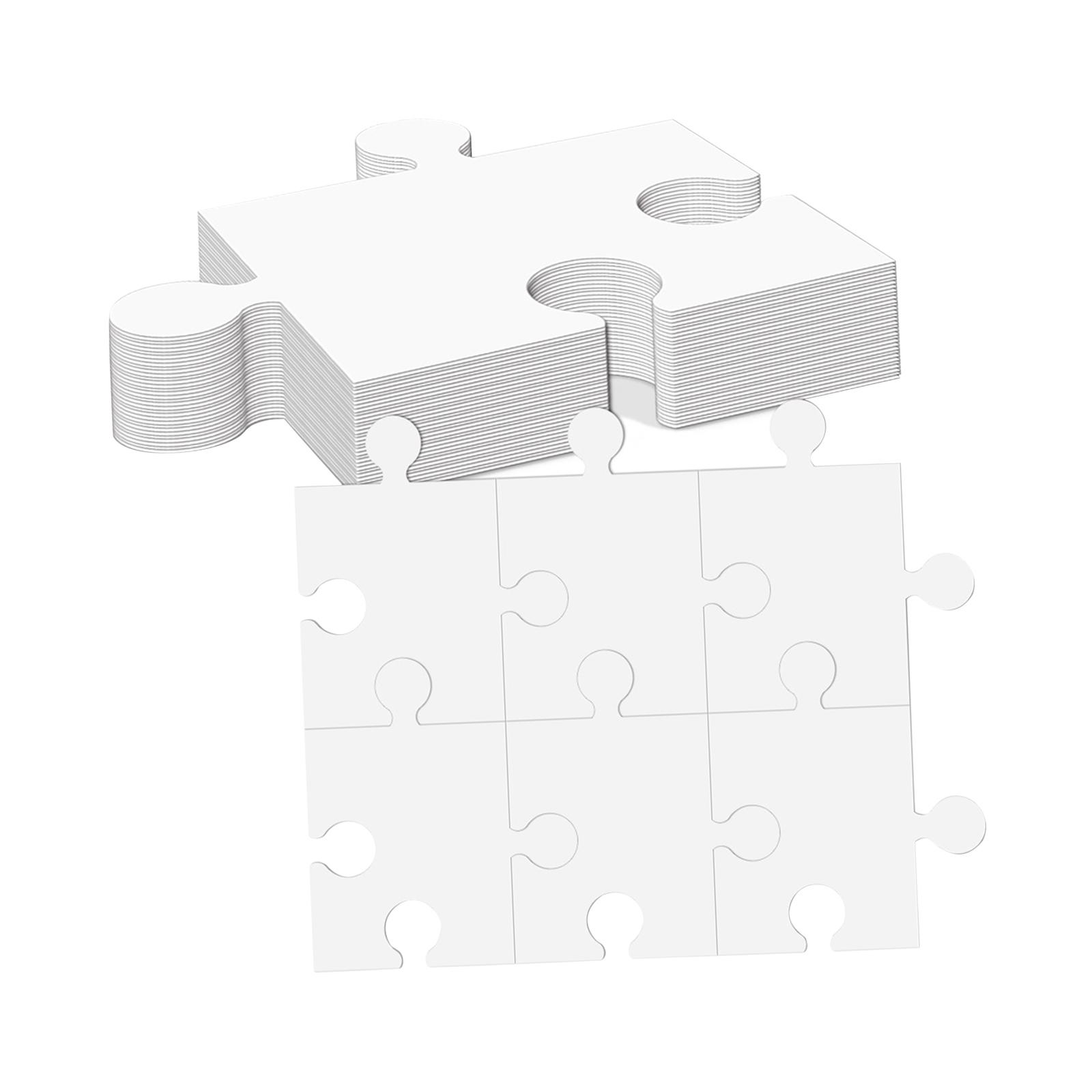 Puzzle Blank White - Puzzles vierges en carton blanc, accessoires