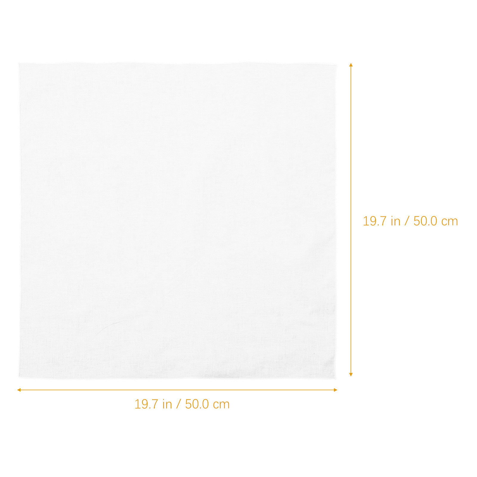 Bandana carré en coton blanc v - Bandana Blank White avis et prix