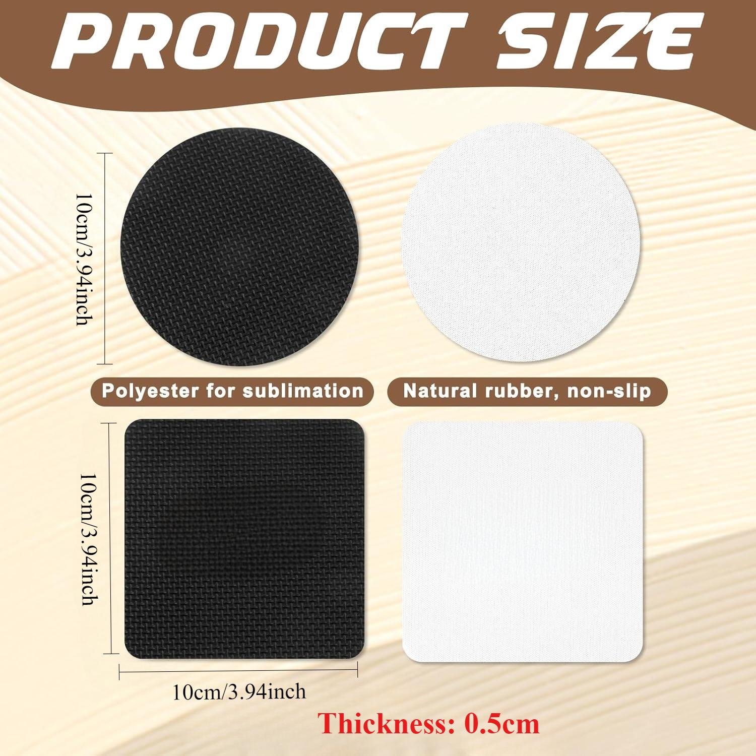 Ensemble en vrac de sous-verre - Coaster Sublimation Blank avis et prix