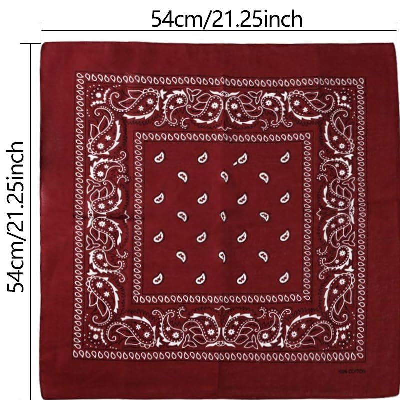 Hip Hop Cowboy Paisley écharpe - Bandana Blank White avis et prix