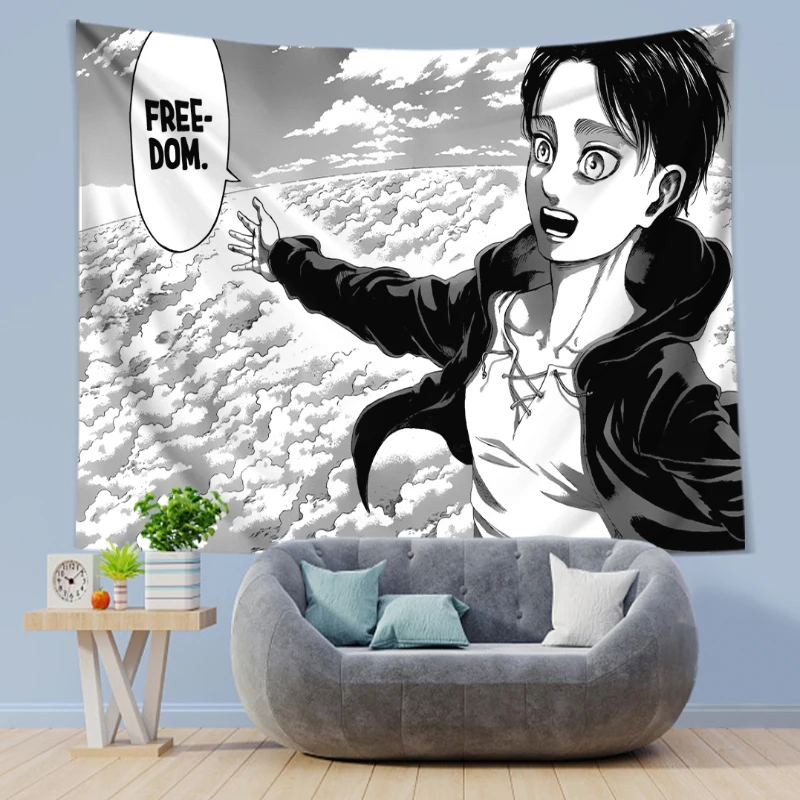 Eren Yeager Freedom Manga affi - Canvas Wrap Ready avis et prix