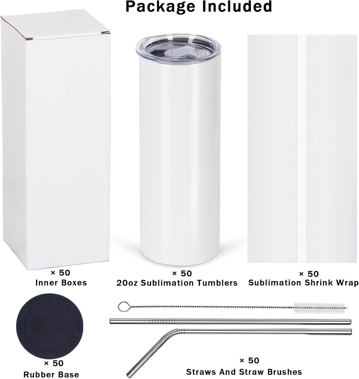 Gobelets de sublimation en aci - Tumbler 20Oz White avis et prix