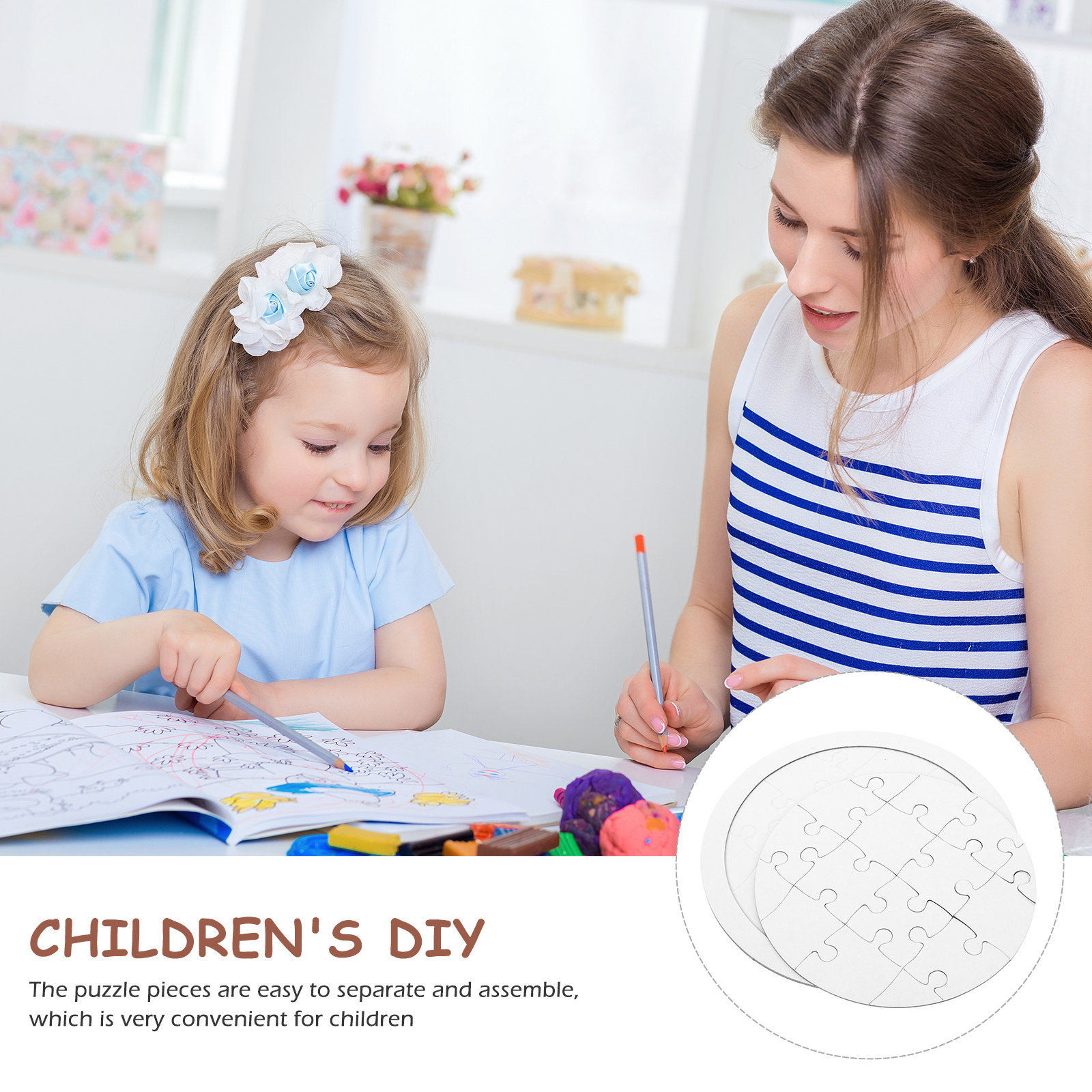 4 ensembles de puzzles vierges - Puzzle Blank White avis et prix