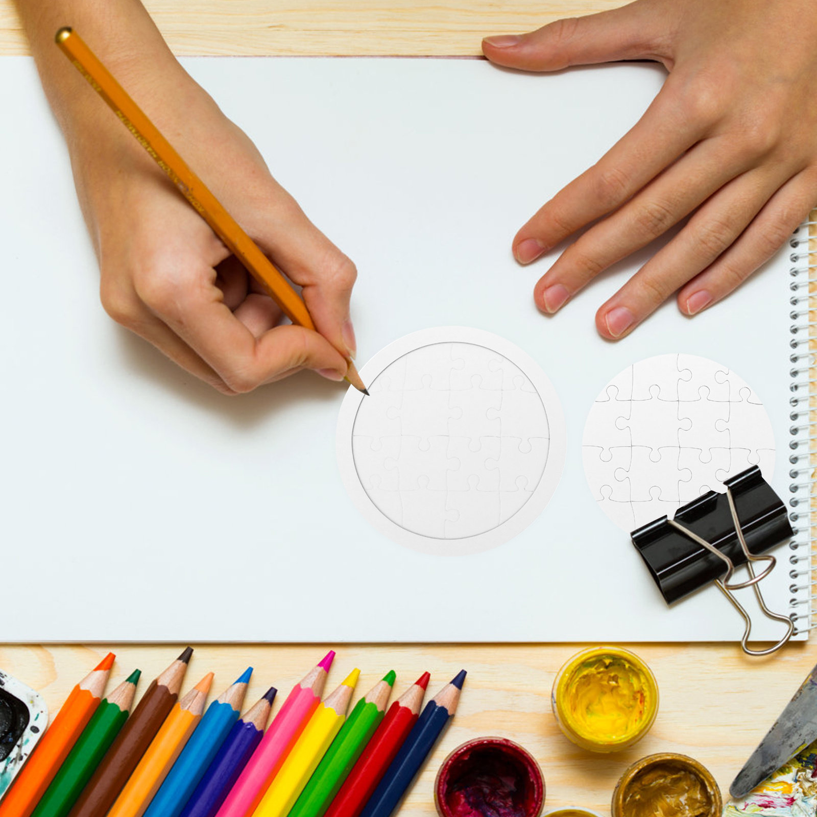 4 ensembles de puzzles vierges - Puzzle Blank White avis et prix