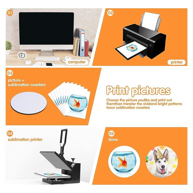 Sous-verres vierges pour subli - Coaster Sublimation Blank avis et prix