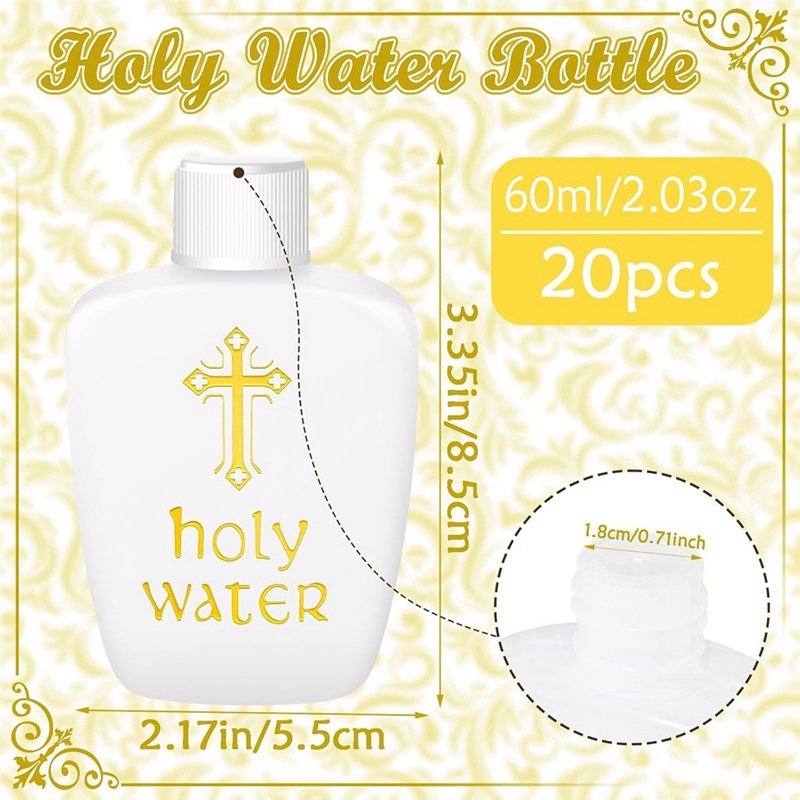 20 bouteilles d'eau bénite en  - Water Bottle Blank avis et prix