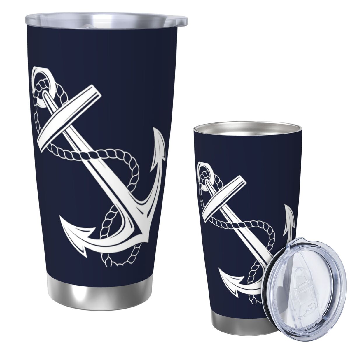 Anchor nautique blanc et marin - Tumbler 20Oz White avis et prix