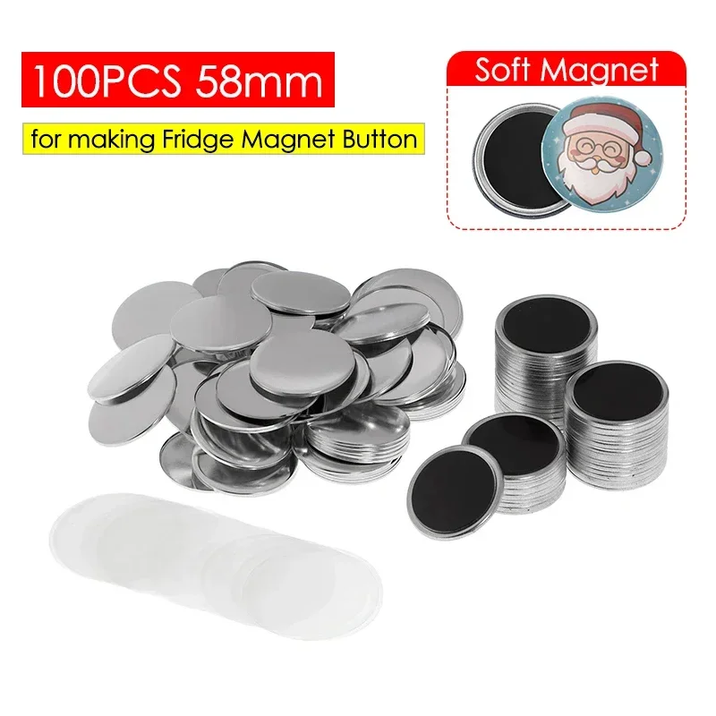 50/100 pièces 25-75mm aimant r - Button Badge Blank avis et prix